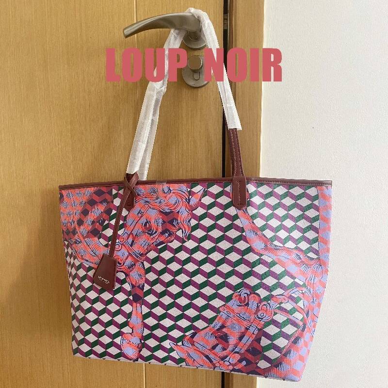LOUP NOIR 2025 New High Quality Famous Brands Tote For Casual Totes Large Capacity Row Bag Shoulder Women Bags