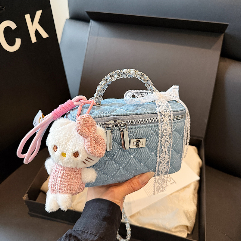 Fashion Women's Denim Charter Sewing Chain Makeup Bag Free Shipping Designer Versatile Mini Handbag Luxury Shoulder Crossbody Bag Casual Phone Ba