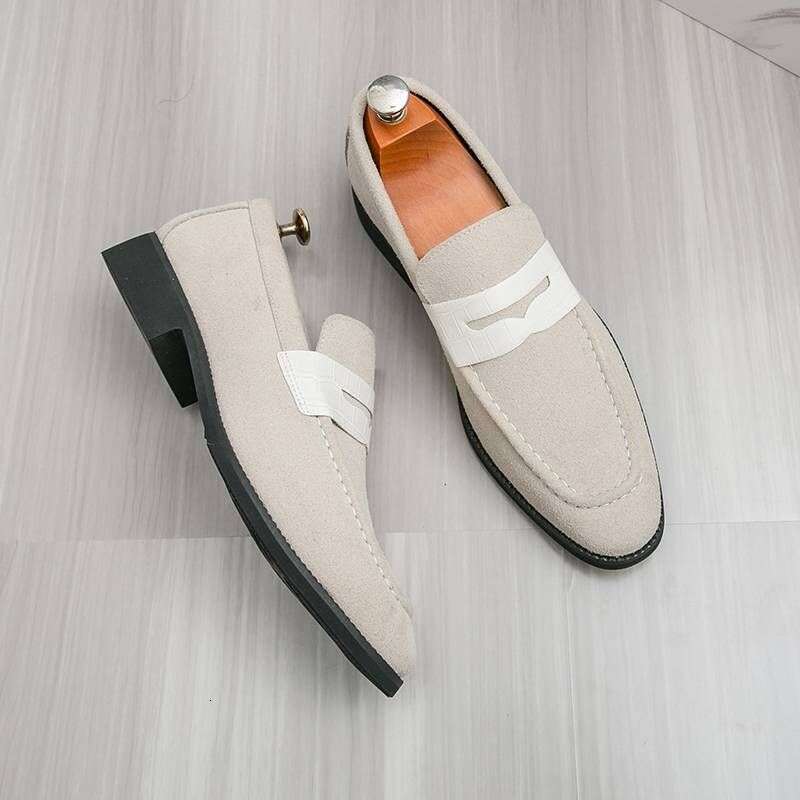 Fashion Men's Casual Leather Shoes Men Classic British Style Penny Loafers Moccasins Mens Party Wedding Outdoor Driving Flats