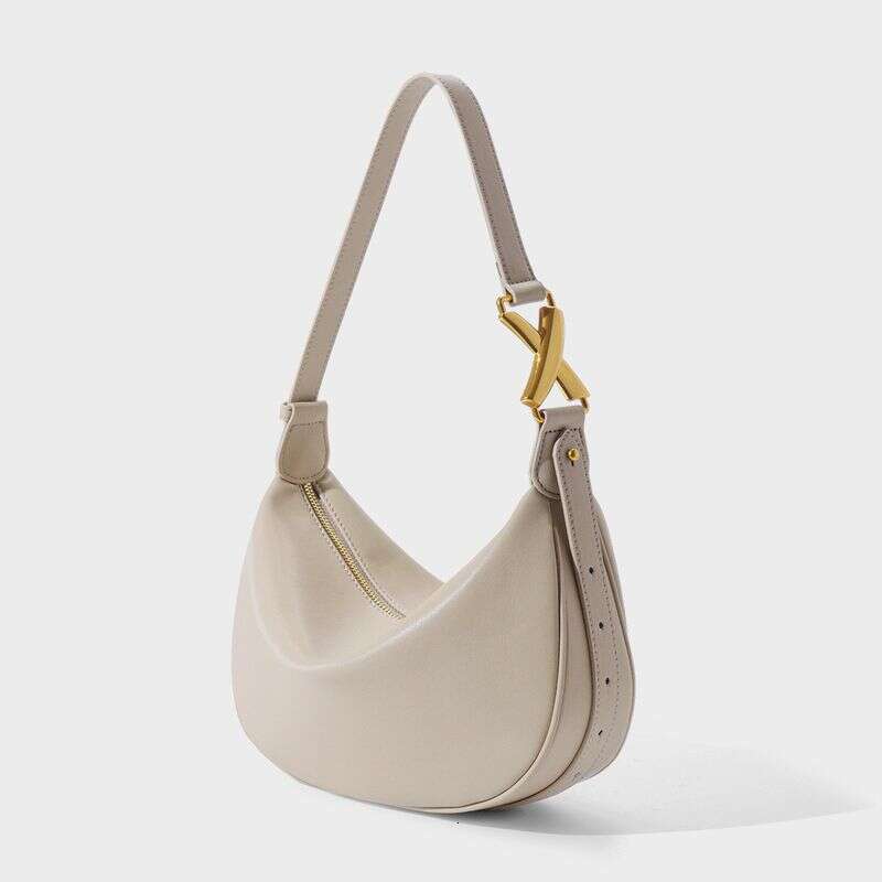 Genuine Leather Niche Designer High-End Armpit Month 2025 Hundred Shoulder Women's Bags