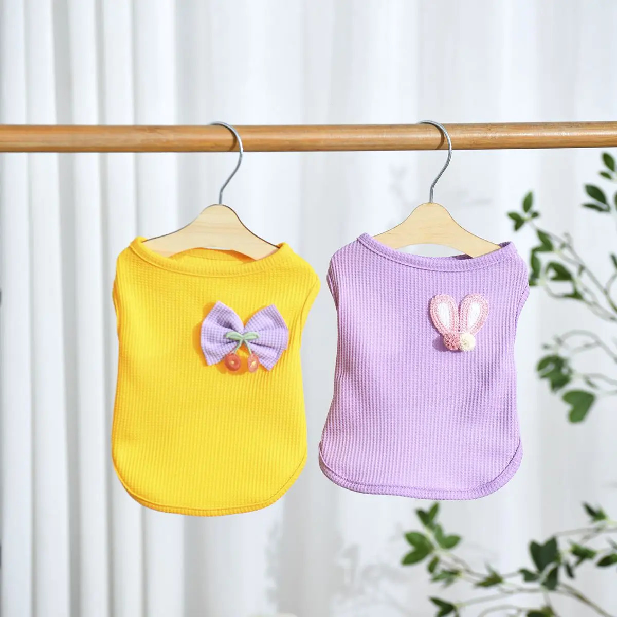Pet Summer Cool and Breathable Vest Cat Dog Butterfly Clip Rabbit Ears Cute Clothes 250814