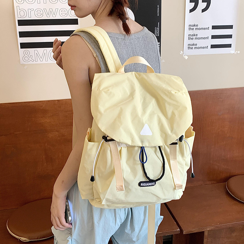 Autumn New Neutral Style Backpack Cute Macaron Color Travel Small Backpack Fashionable And Simple Couple Backpack Autumn New Designer Bag