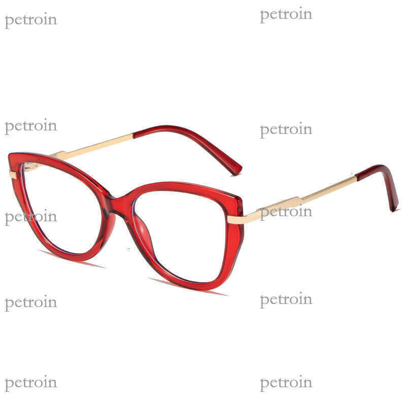 New Leopard Print Cat Eye TR90 Multi-Color Frame Comfortable Spring Legs Non-Prescription Glasses Can Be Fitted with Lenses