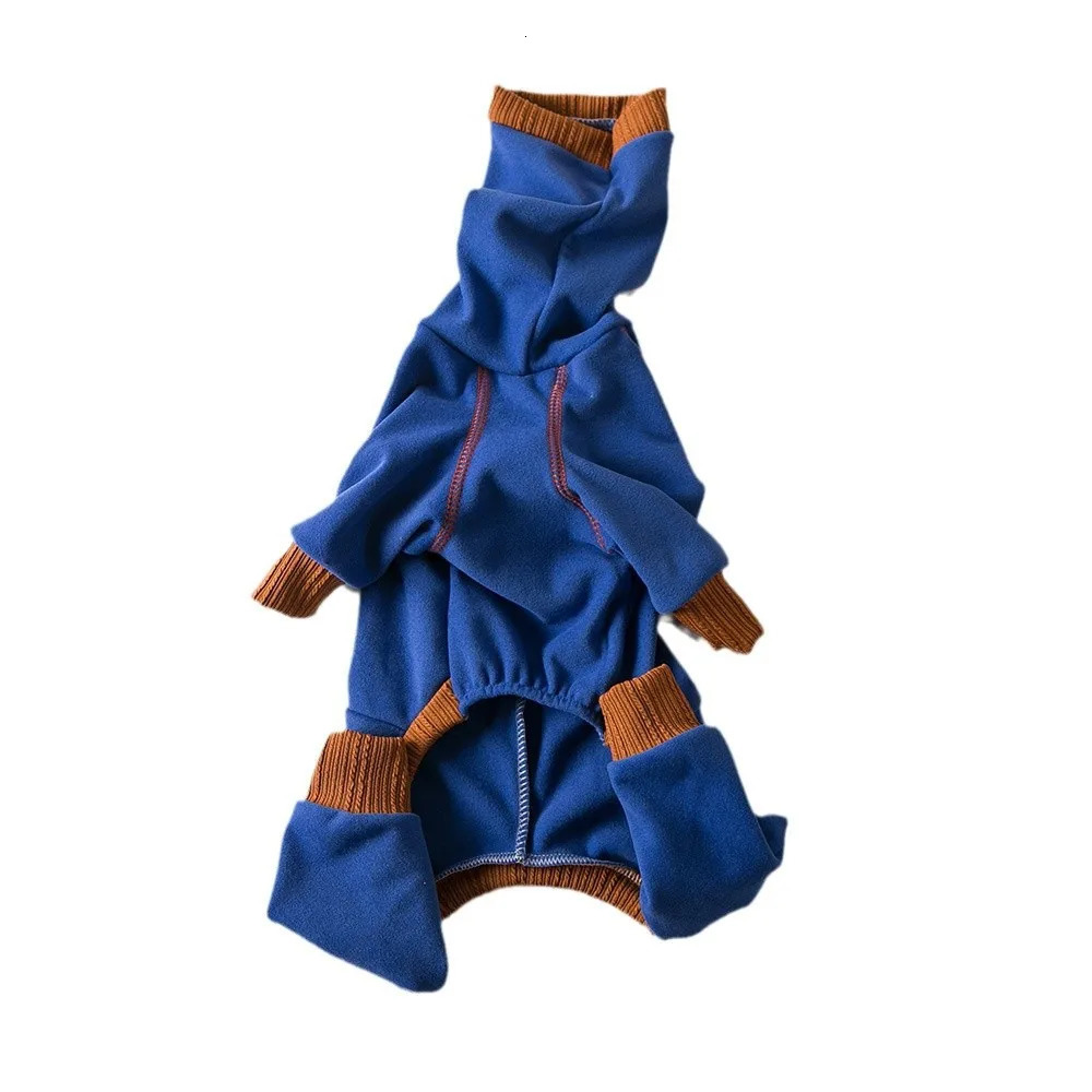 Dog Clothes Pet Plush Warm High Neck Four Legged Slightly Elastic Little Lingti Huibit Base 250814