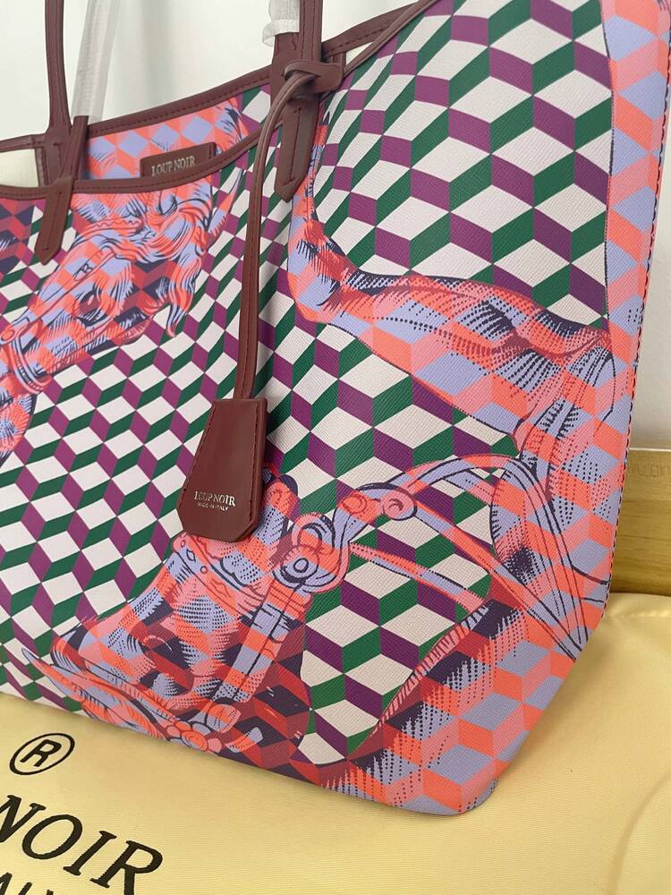 LOUP NOIR 2025 New High Quality Famous Brands Tote For Casual Totes Large Capacity Row Bag Shoulder Women Bags