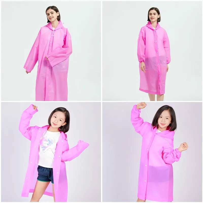 Reusable Eva Material Lightweight Rainwear For Adults Unisex Eco Friendly Waterproof Gear With Hood Full Length Rain Suit Y250814