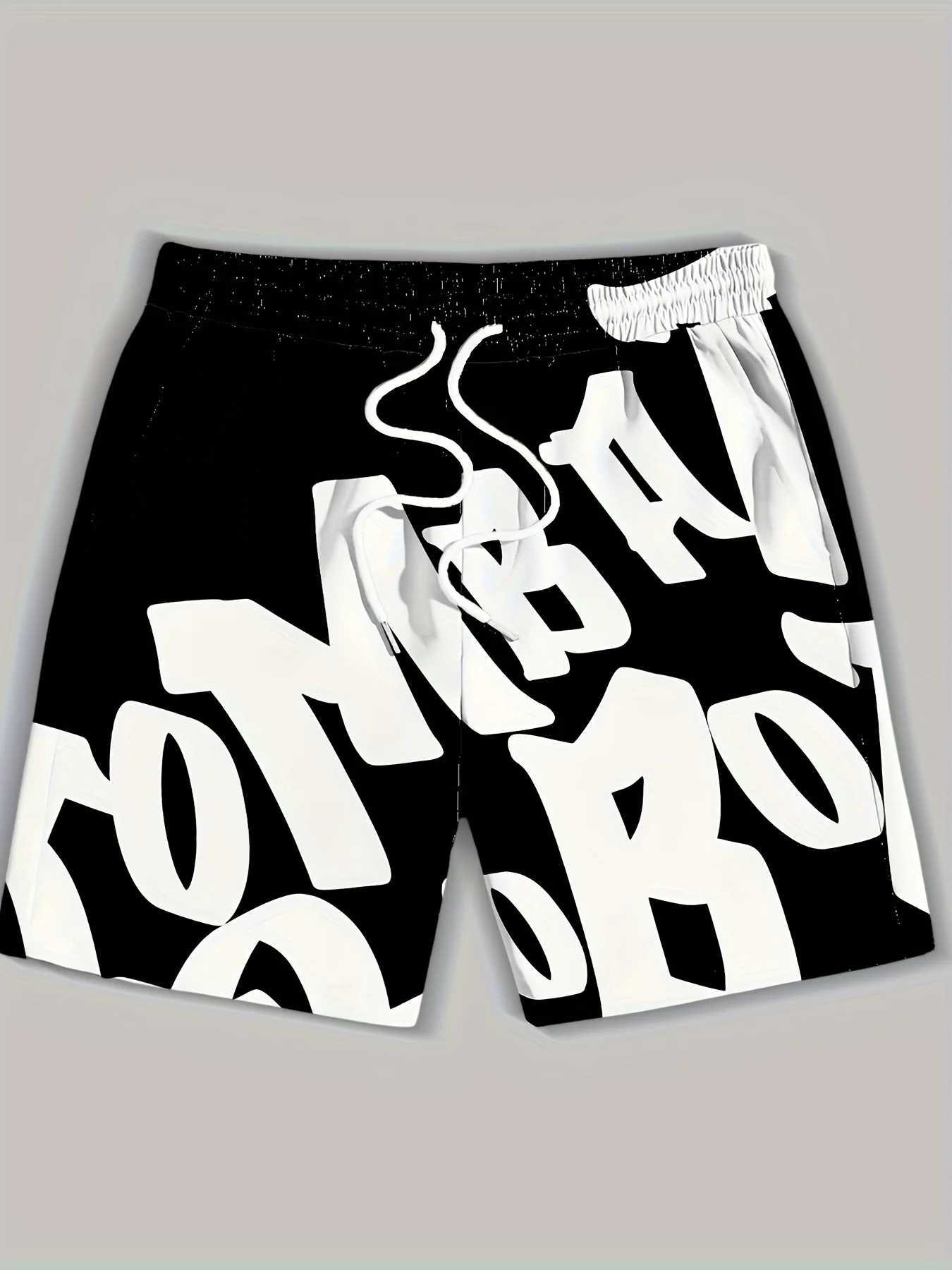 The 2025 summer new 3D printed mens hip-hop beach shorts are casual fashionable and trendy quick-drying sports shorts Y250814