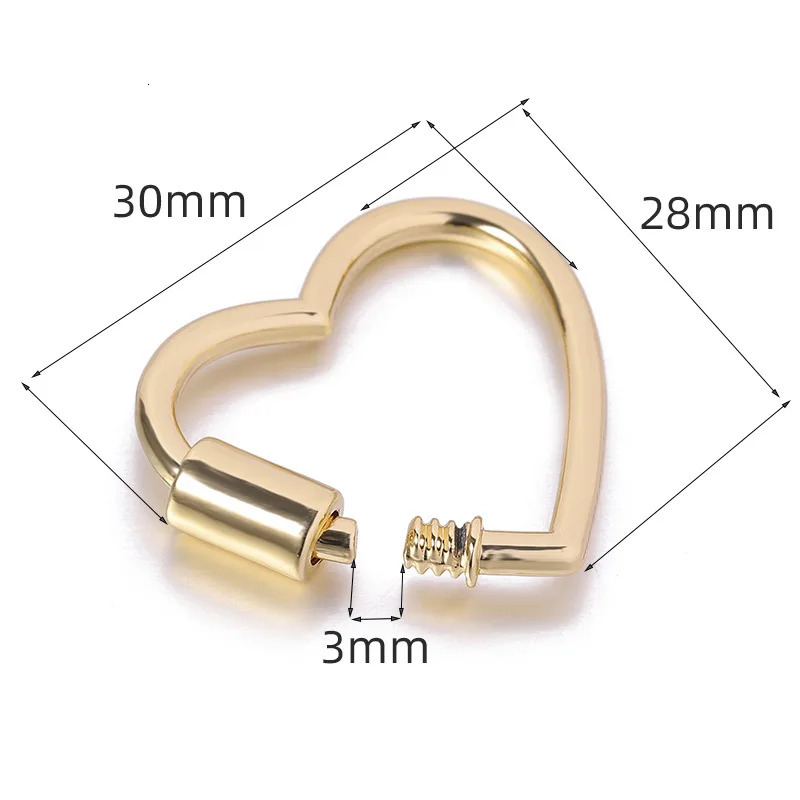 Simple Metal Heart Shaped Opening Keychain Handbag Strap Dog Chain Buckle Bag Lanyards Clip Hook DIY Accessories 250804