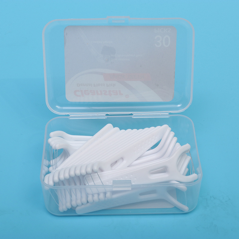 Customized dental floss sticks, multi-size disposable portable storage box, dental floss picks for home use
