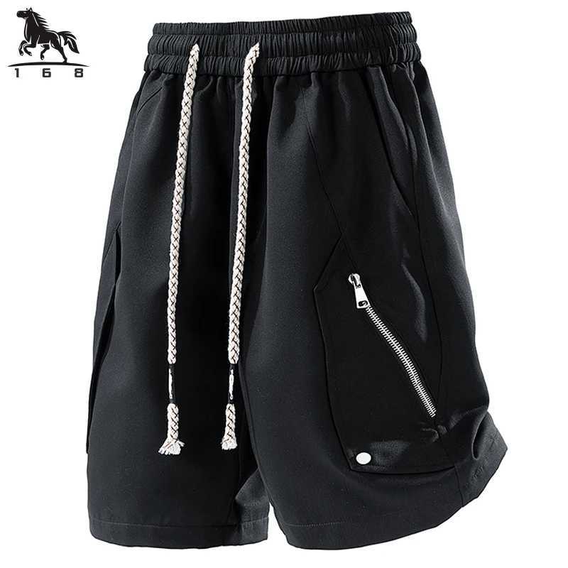 shorts men Summer new mens shorts Solid color cotton casual trousers five points Fitness sweatpants short K1502 size M-7XL 8XL Y250814