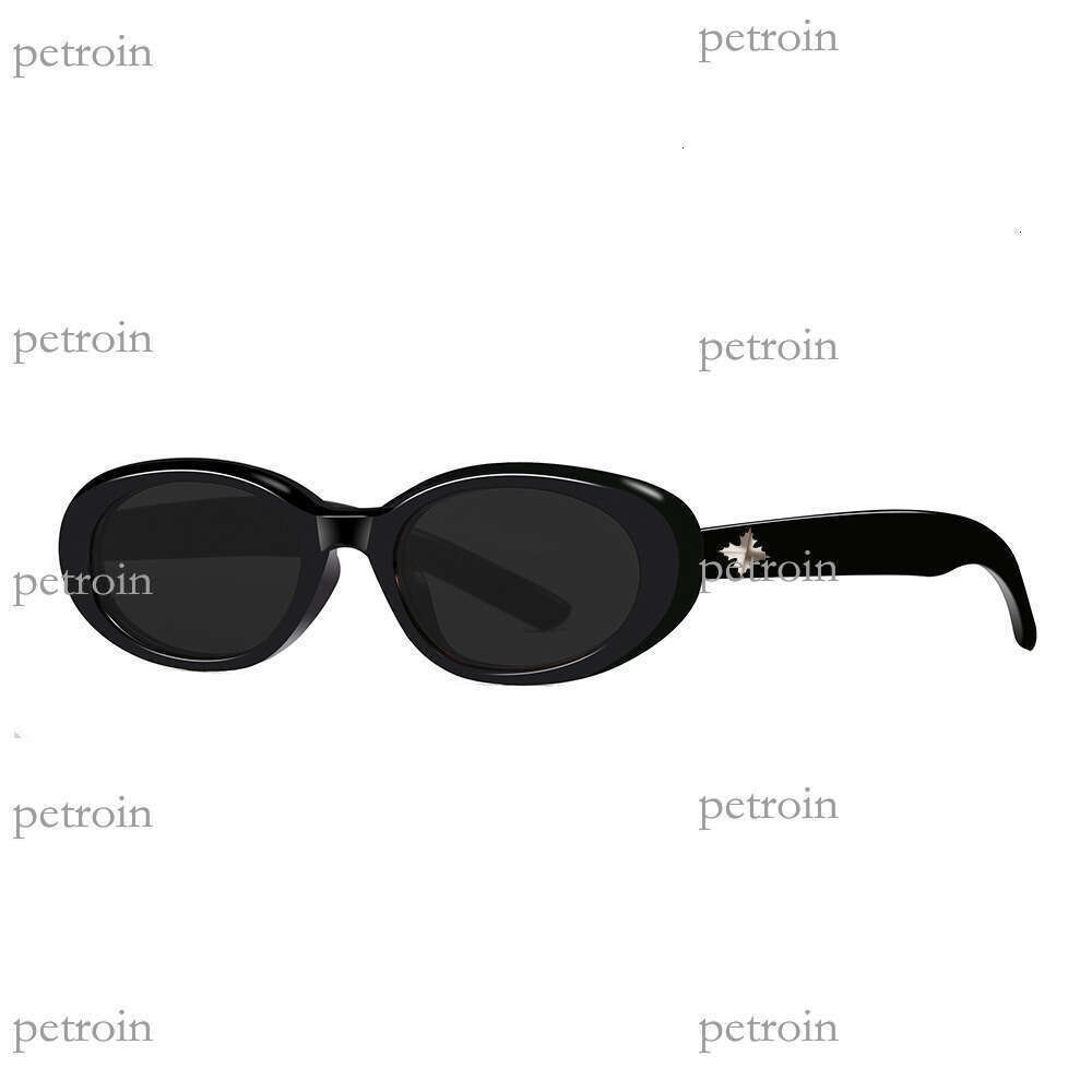 Fashion Small Round Frame Unisex Polarized Classic Personality Rivet UV Protection Sunglasses
