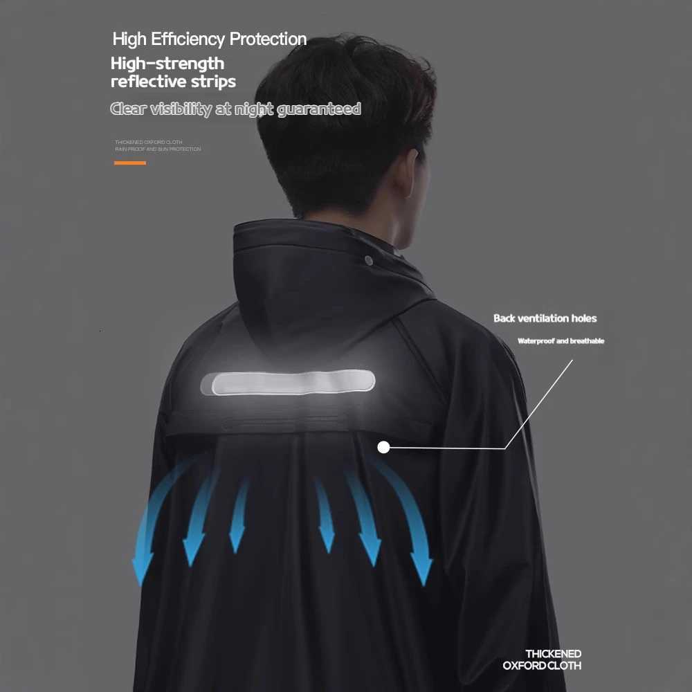 Raincoat mens suit womens rainstorm takeaway rider riding waterproof motorcycle up and down split special rain pants Y250814