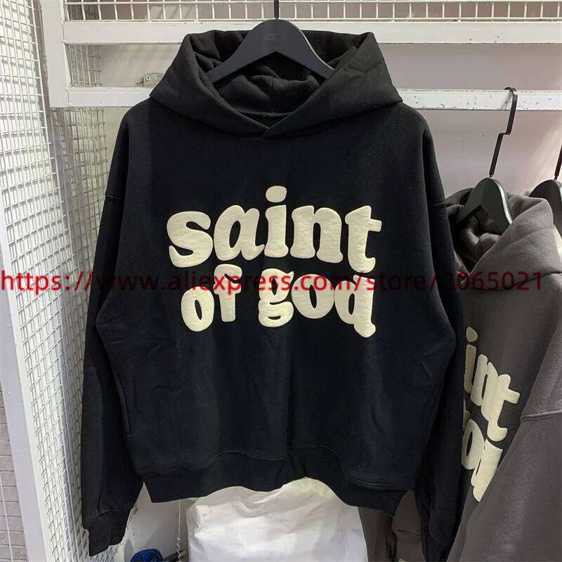 Designer Clothing 2025 Vintage CPFM Saint Of God Hoodie Men Women Puff Print Sweatshirts Oversize Pullovers Hooded