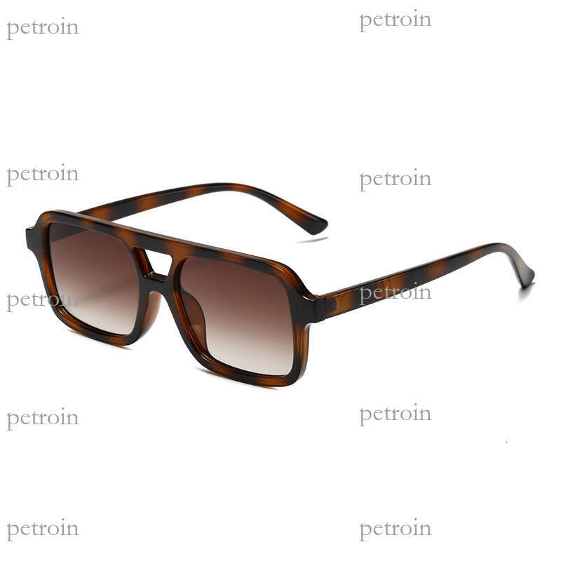 New Double Bridge Sunglasses Hot-Selling Pilot Fashion Trend UV Protection