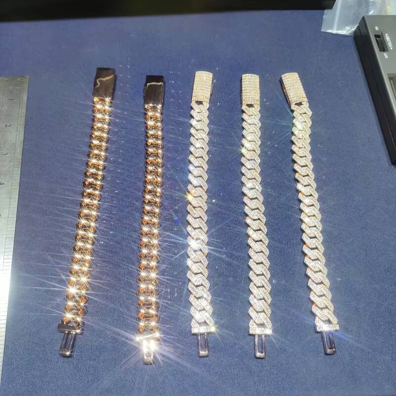 Bold 16mm Moissanite Cuban Link Chain Necklace Luxurious Silver 925 Miami Cuban for Unisex Glamour