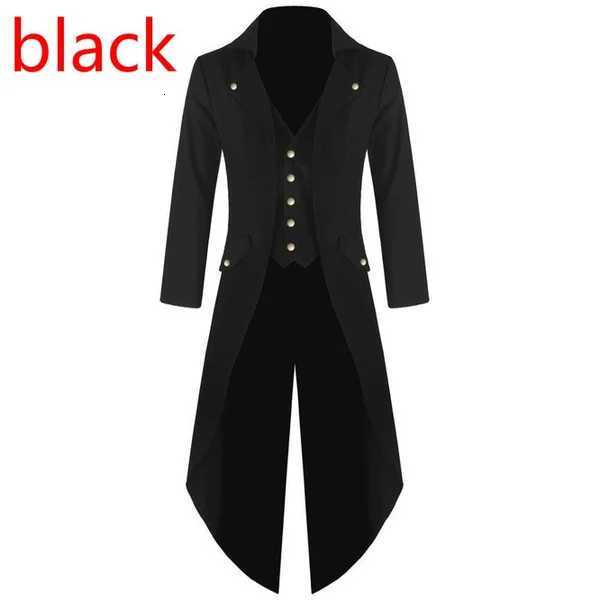 Gentlemen Mens Coat Fashion Steampunk Vintage Tailcoat Jacket Gothic Victorian Frock Coat Mens Uniform Costume W250815