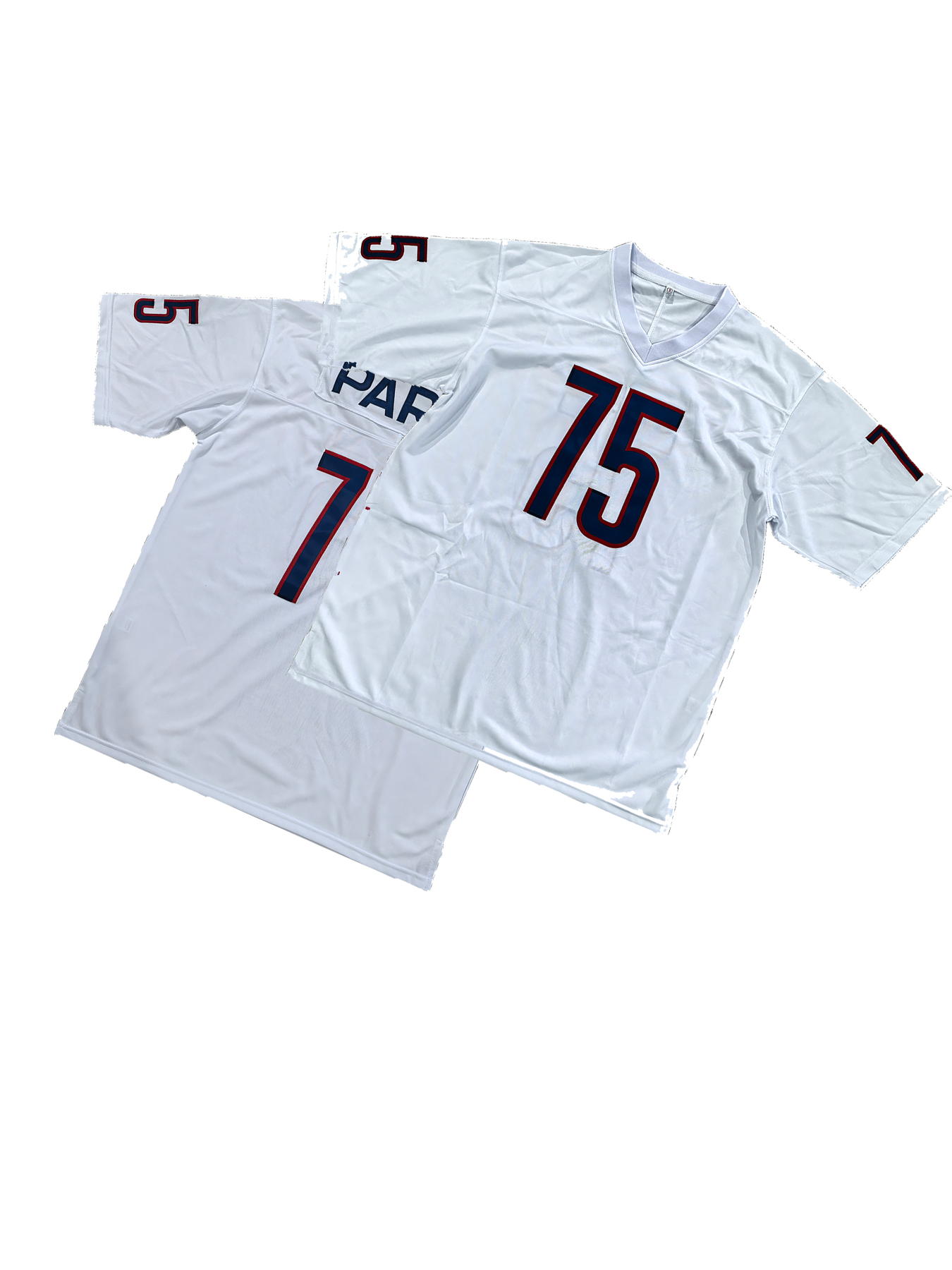 Mens 75 PARIS Football Jersey White In Stock Fast Shipping S-XXXL