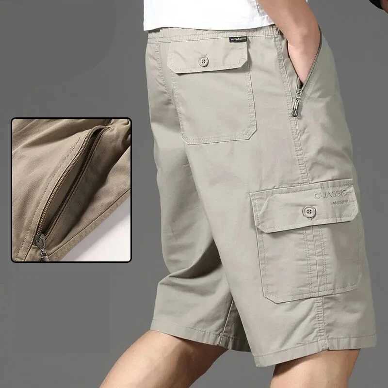 Big Size Mens Sports Casual Shorts Fashion Loose Straight Cargo Shorts Cotton Comfortable Beach Running Short Pants Y250814
