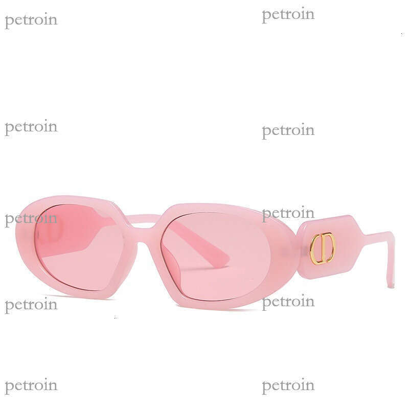 New Trendy Personality Street Style Fashion Versatile Oval High-end Internet Celebrity Sunglasses