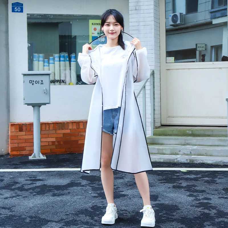 Long Outdoor One-piece Raincoat with Thickened Edges for Adults Outdoor Unisex Eva Raincoat Y250814