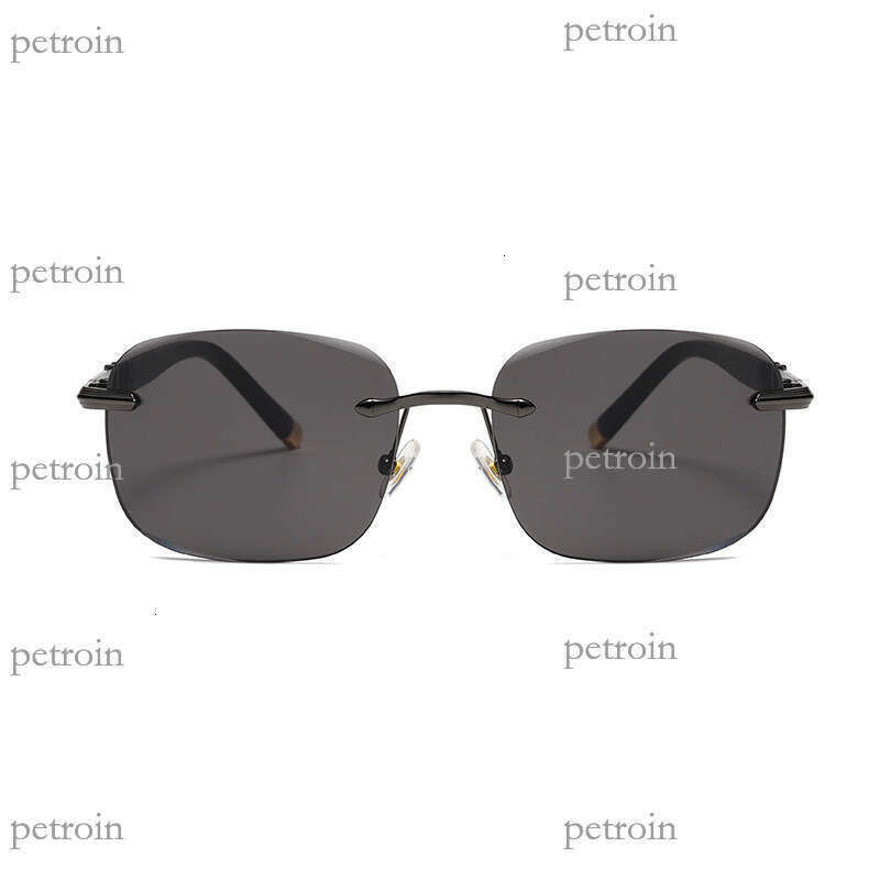 New Frameless Edge-Cut Fashion Sunshade Internet Celebrity Same Style Driver Driving Sunglasses