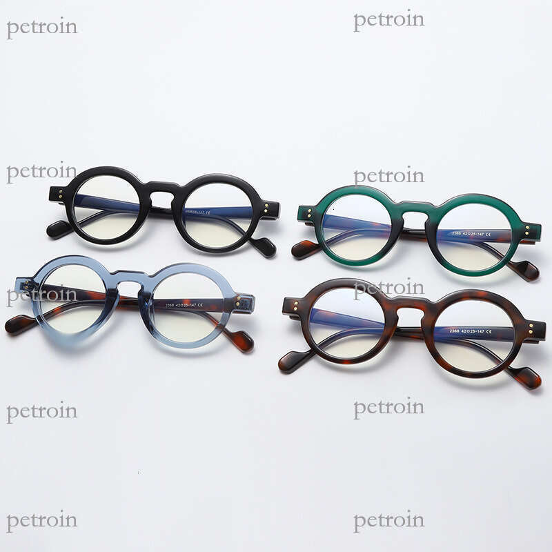 New High-End X Small Round Non-Prescription Optical Frame Blue Light Blocking Glasses for Men