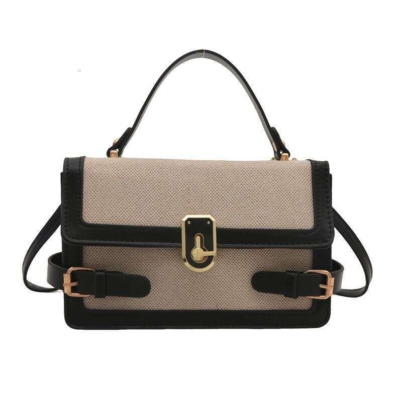 Contrast Color Stylish Ins Hand Held Single Shoulder Crossbody Women's Small Square Bag