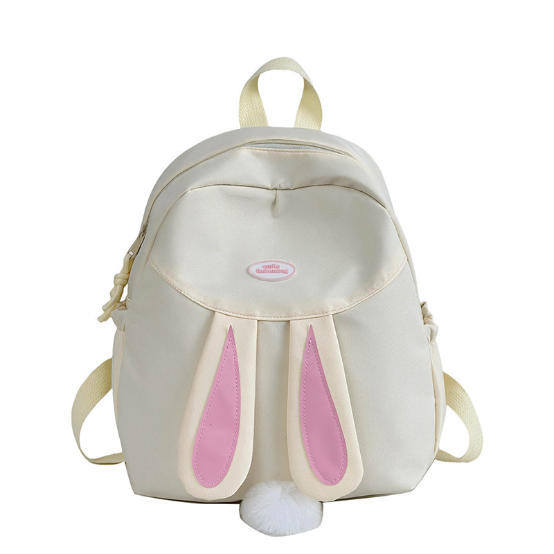 2025 Autumn New Unisex Style Backpack For Couples Ladies Fresh Style Student Rabbit Ear Cartoon Backpack Autumn New Designer Bag
