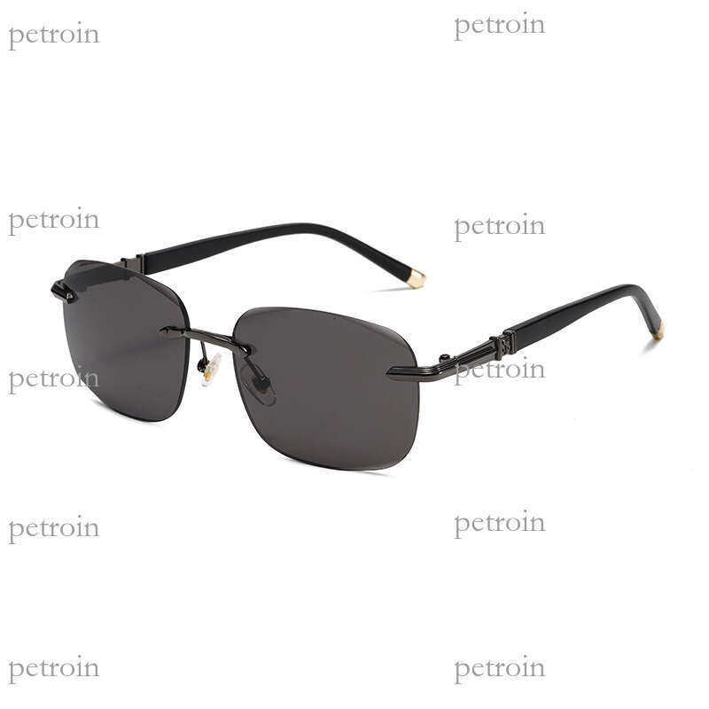 New Frameless Edge-Cut Fashion Sunshade Internet Celebrity Same Style Driver Driving Sunglasses