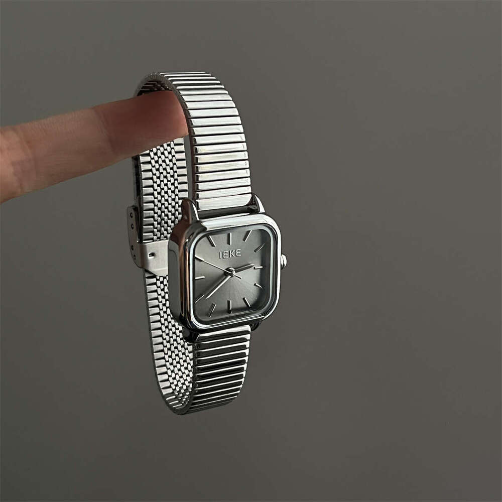 Metal Style Designer Thunder Gray Vintage Niche for Women High-end Quartz Simple Steel Band Women's Watch