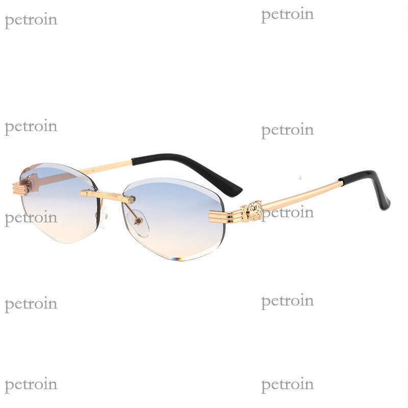 New Metal Frameless Polygon Fashion Trend Unisex Internet Celebrity Sunglasses