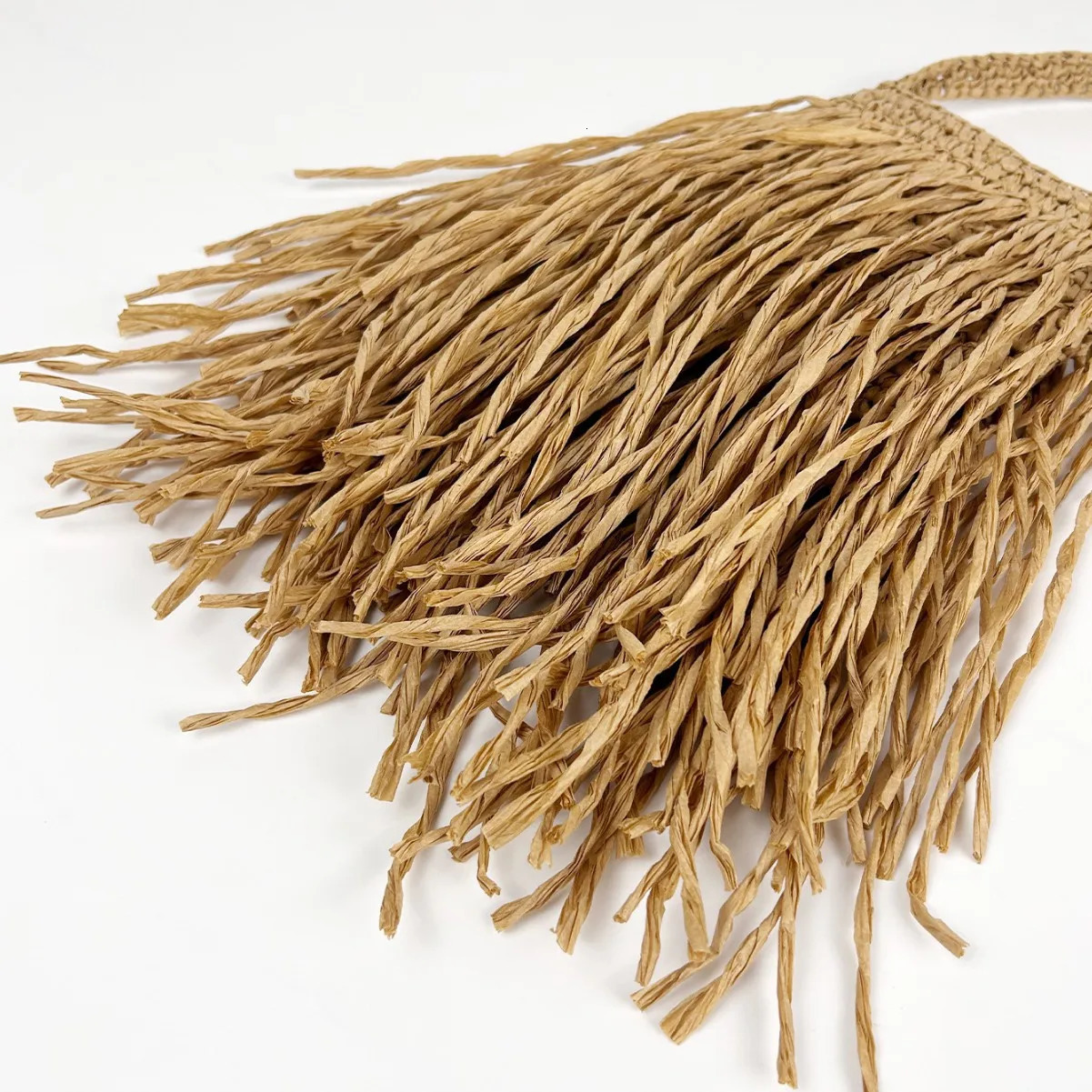 Casual Tassel Woven Women Shoulder Bags Handmade Fringe Lady Handbags Summer Beach Tote Bag Shopper Purse for Vacation 250809