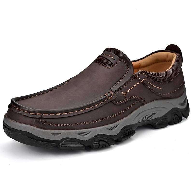 Hot selling in spring 2024, new one legged men's leather shoes, Lefu shoes