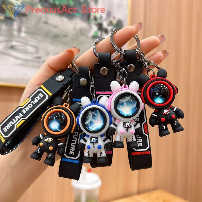 Lightning Bear Keychain Fashion Cartoon Cute Star Astronaut Doll Bag Pendant Accessories Couple Jewelry Gifts Birthday 250811