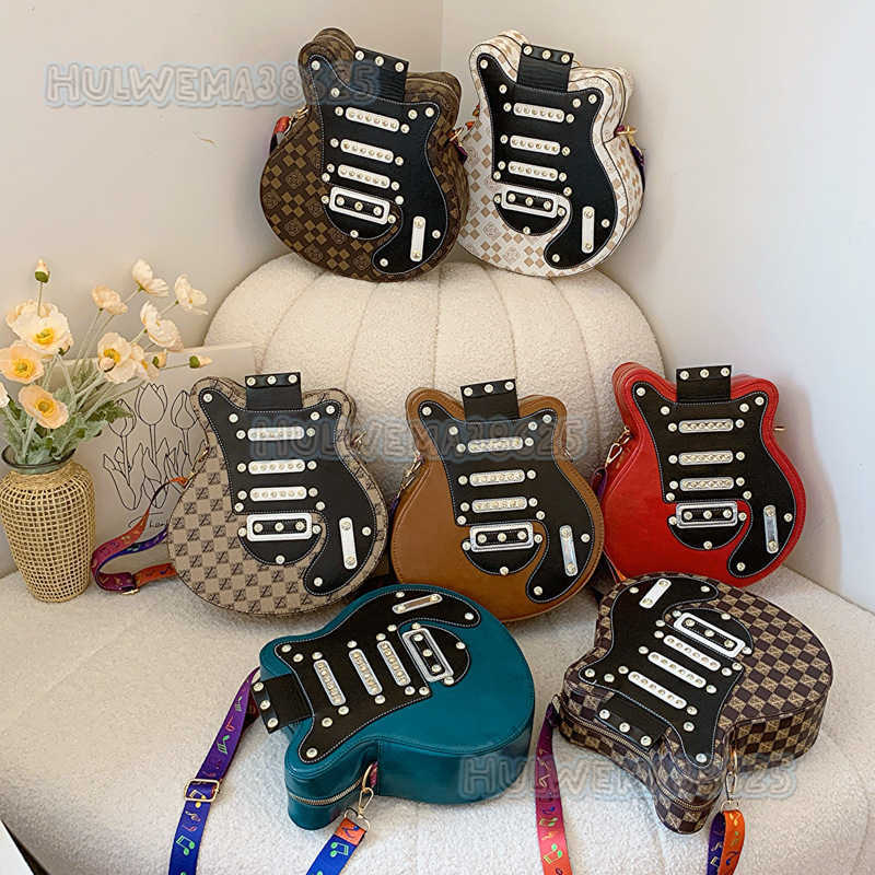 Small Niche Design Bag for Women New Style Personalized Guitar Shoulder Bag Commuting Small Backpack for Women H250814