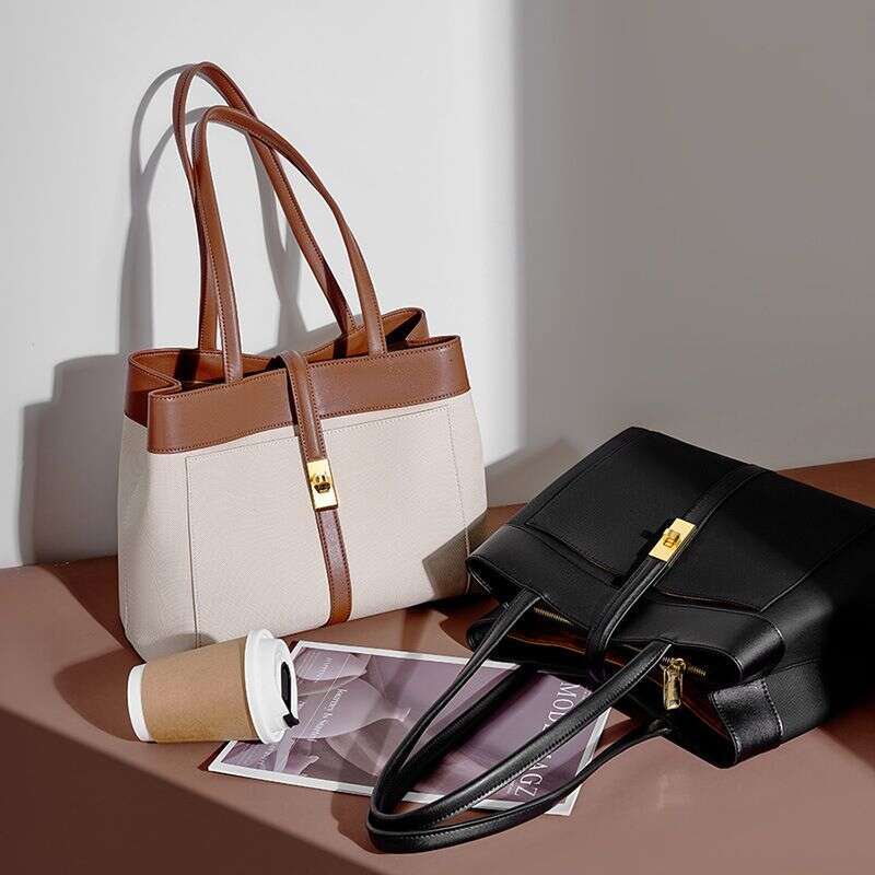 New Cowhide Commuter Large Capacity Underarm Hundred Handbag, Women's Bag