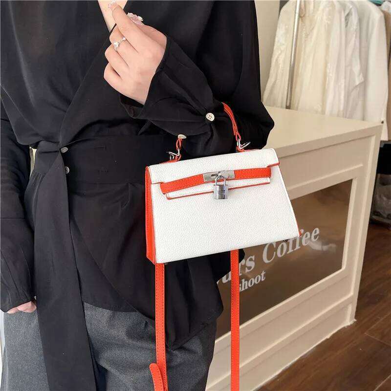 Women's Brand Handbag Made Of Fine Leather, Famous Designer Crossbody Shoulder Messenger Bag, Elegant Tote For Ladies