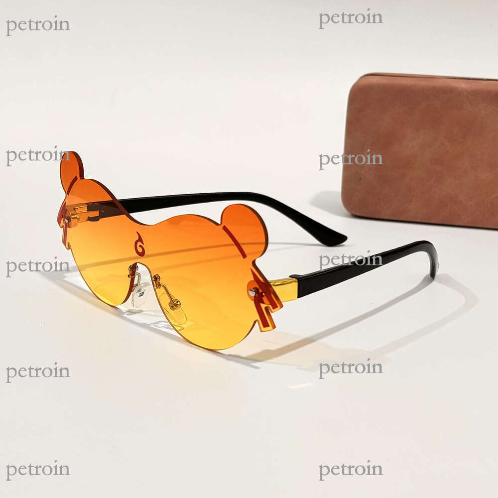 2025 Magic Child Cartoon Personality Cute Children's Rimless Edge Cutting Super Adorable Play and Photo Taking Nezha Sunglasses