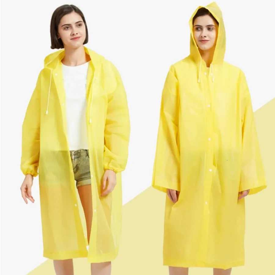 1PCLong Transparent Raincoat - Thickened Lengthened Ponchos for Boys and Girls Suitable for Rainy Weather Y250814