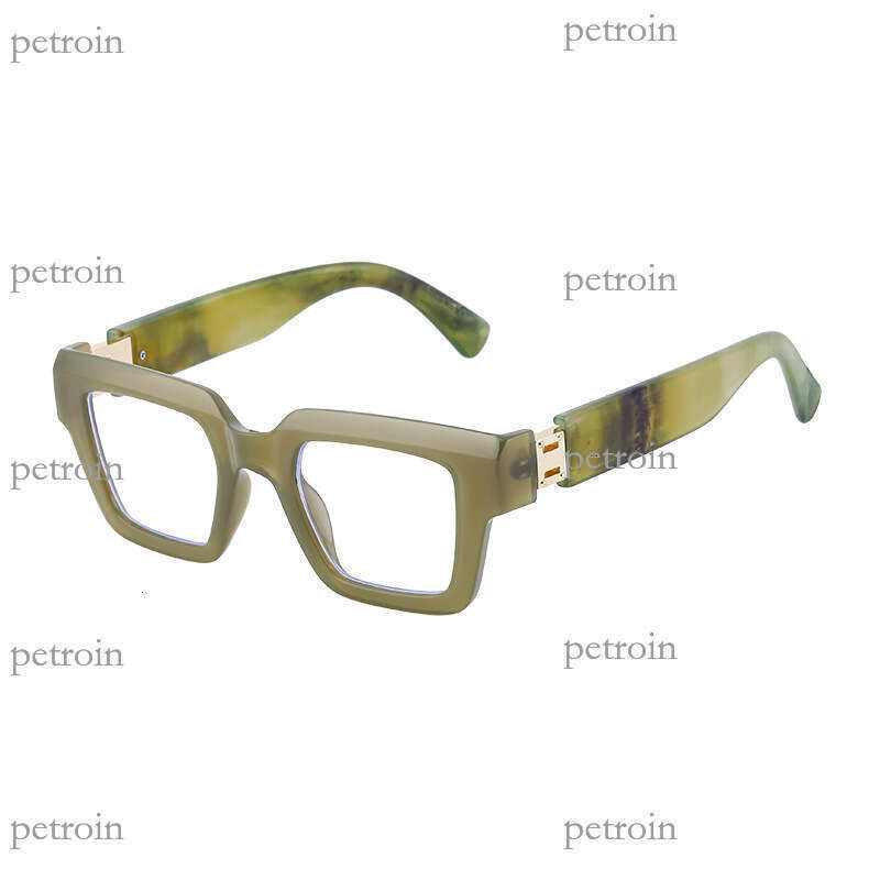 New Square Frame Fashion Anti-Blue Light Simple Elegant High-End Feel Non-Prescription Glasses with Prescription Options