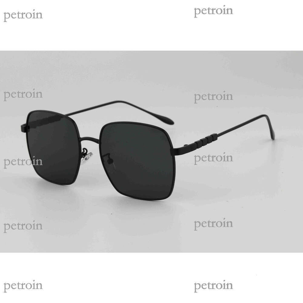 New Metal Trendy Korean Fashion Large Frame Slimming Street Style Internet Celebrity Driving Sunglasses for Men and Women
