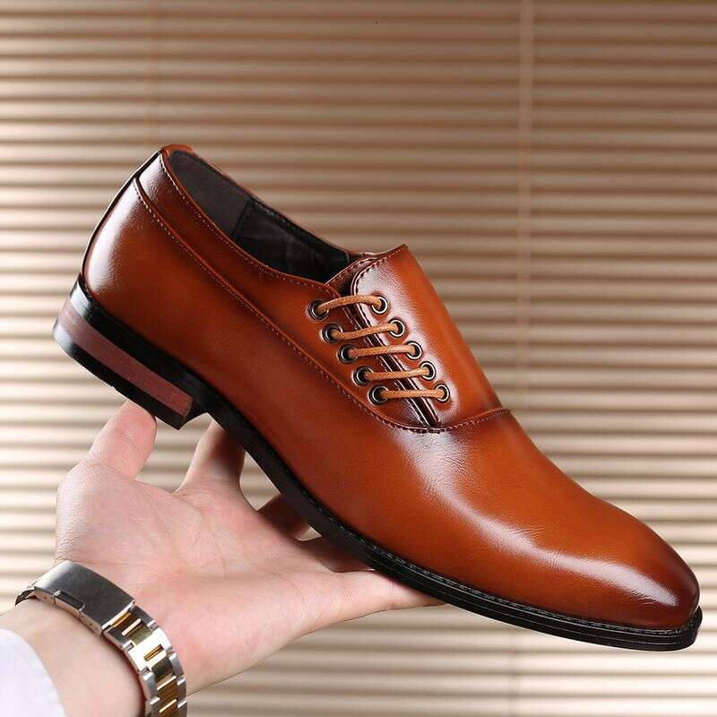 2025 British Style Fashion Trend Single Business Formal Leather Large Size 47 48 Men's Shoes