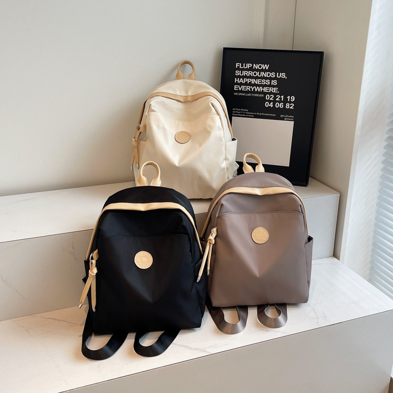 Autumn New Neutral Style Backpack Casual Women's Couple Backpack Fashionable Solid Color Large Capacity Backpack Travel Backpack Autumn New Desig