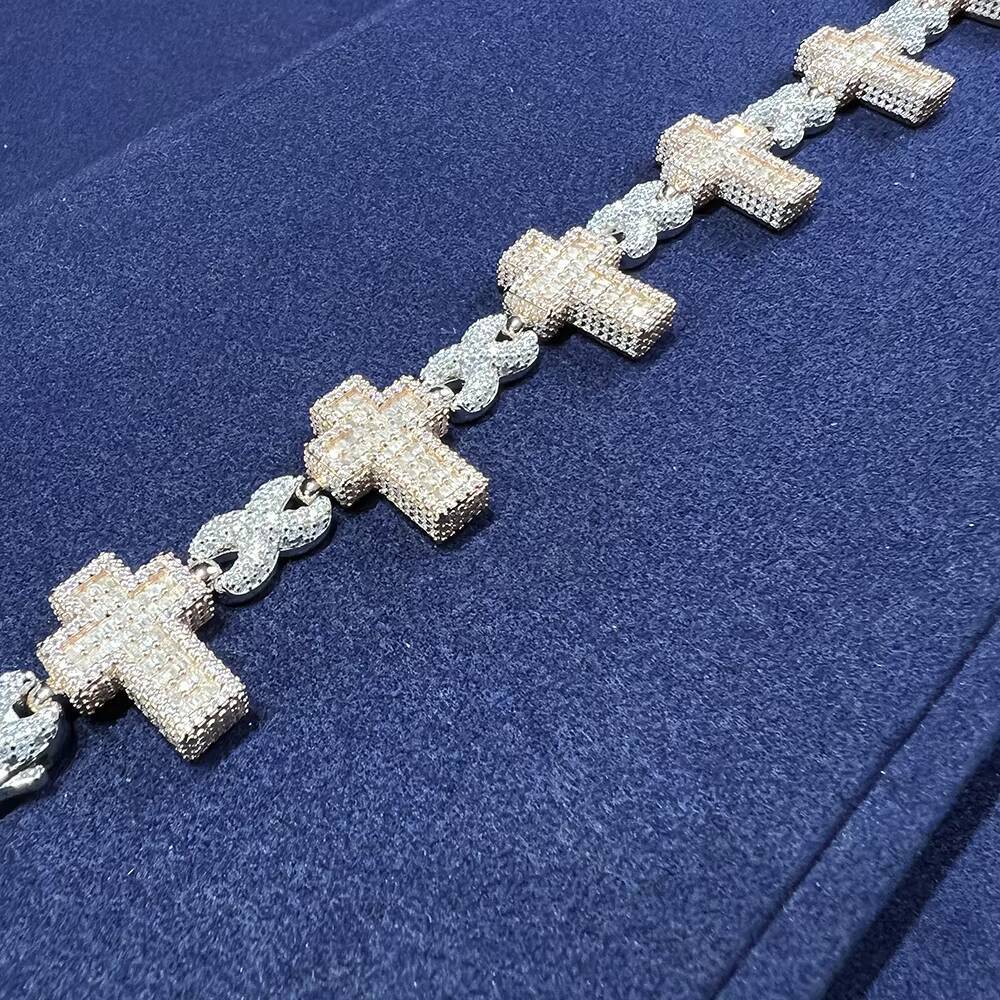 Bold 16mm Moissanite Cuban Link Chain Necklace Luxurious Silver 925 Miami Cuban for Unisex Glamour