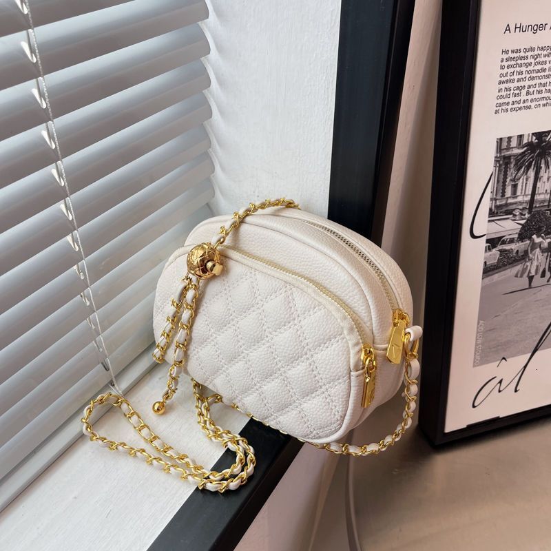 High-Quality Texture for Women, Ins Niche 2025 New Fashion Summer Quilted Chain Crossbody Small Square Bag