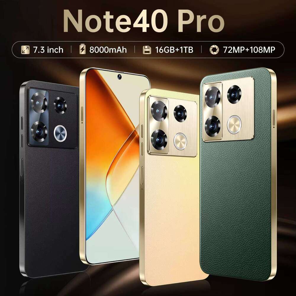 Infinix Note 40 Pro 5G Smartphone 7.3inch HD True Punch Hole Screen Octa-Core Processor 108MP Rear Camera Multiple SIM Support LTE English