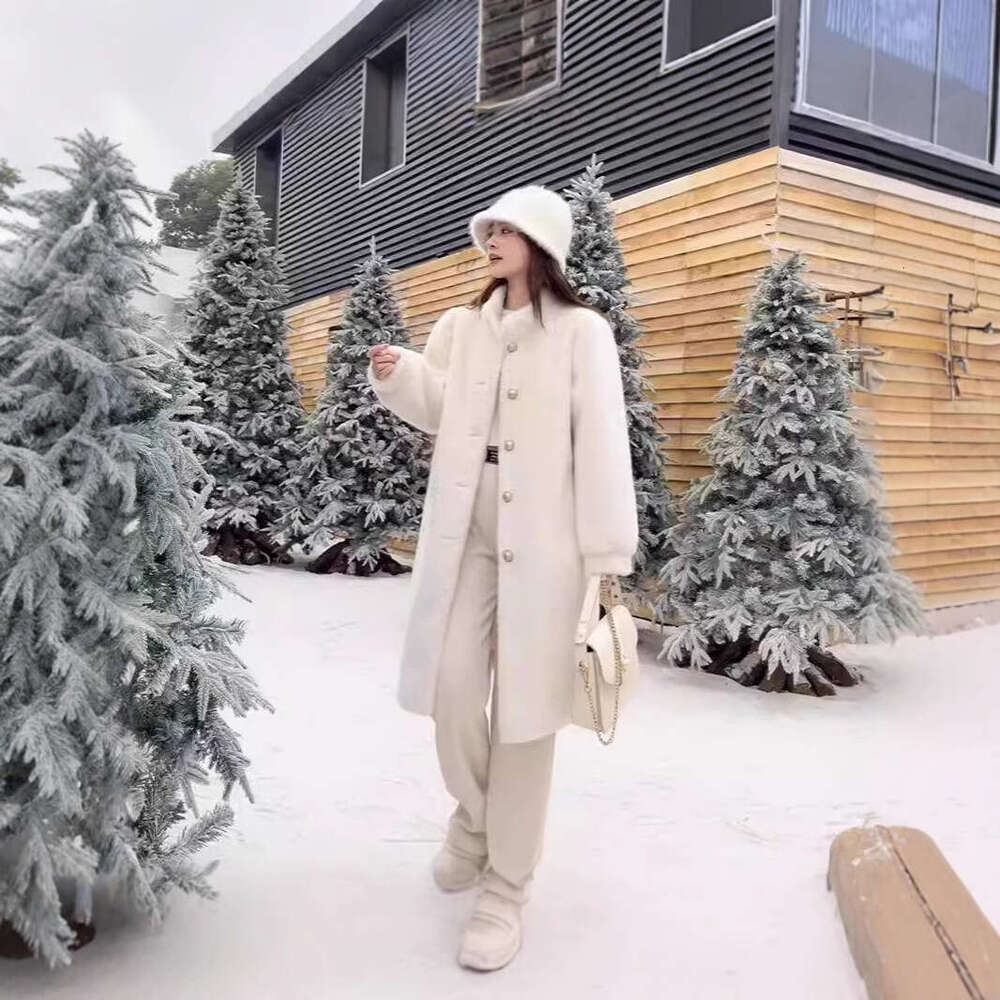 Women Winter New Mink Coat Thickened Wide Loose Lamb's Wool Fur Mid-length Faux Fur Coat Luxury Comfort Warmth Winter Coat Women