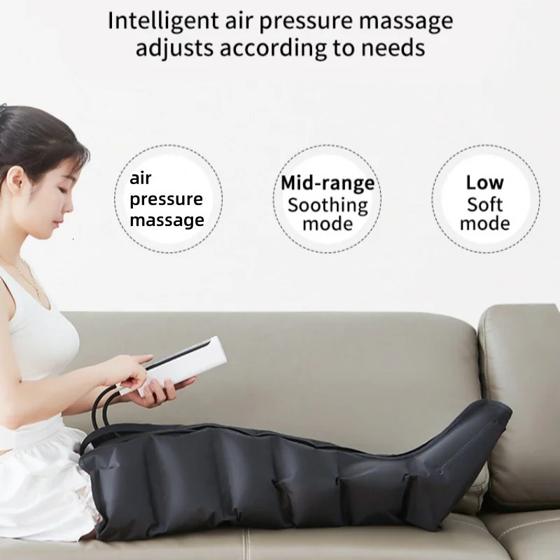 Jinkairui Electric Air Pressure Leg Massager Kneading Squeeze Deep Relaxation Calf Foot with Remote Control 250814