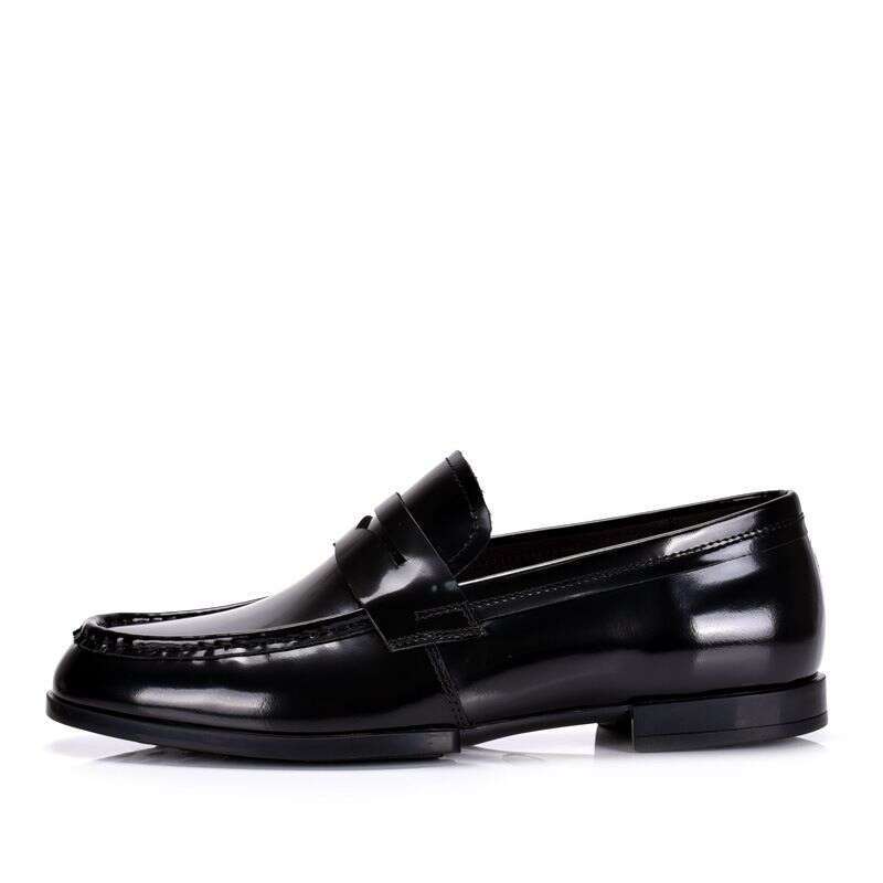 Real Loafers One Foot Shiny Shoes Men, British Patent Leather For Business And Leisure, Handmade Bean Shoes, Cowhide