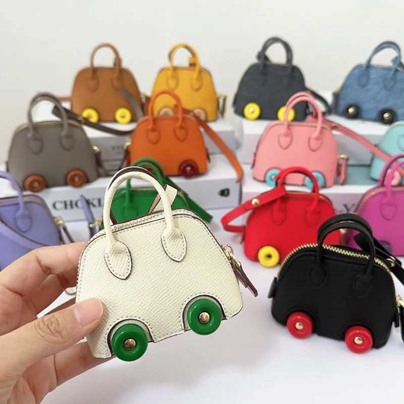 Mini PU Leather Wheeled Bag for Purses Car Keychain Lipstick Soft Storage Bag for Phones Cover New Fashion Y250815